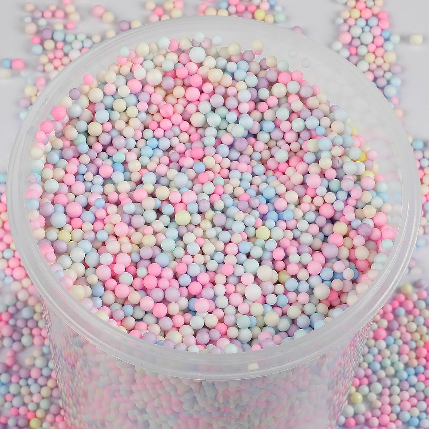 80000 Pieces Foam Balls Slime Supplies Colorful Foam Beads 2 - 3mm - Psykade