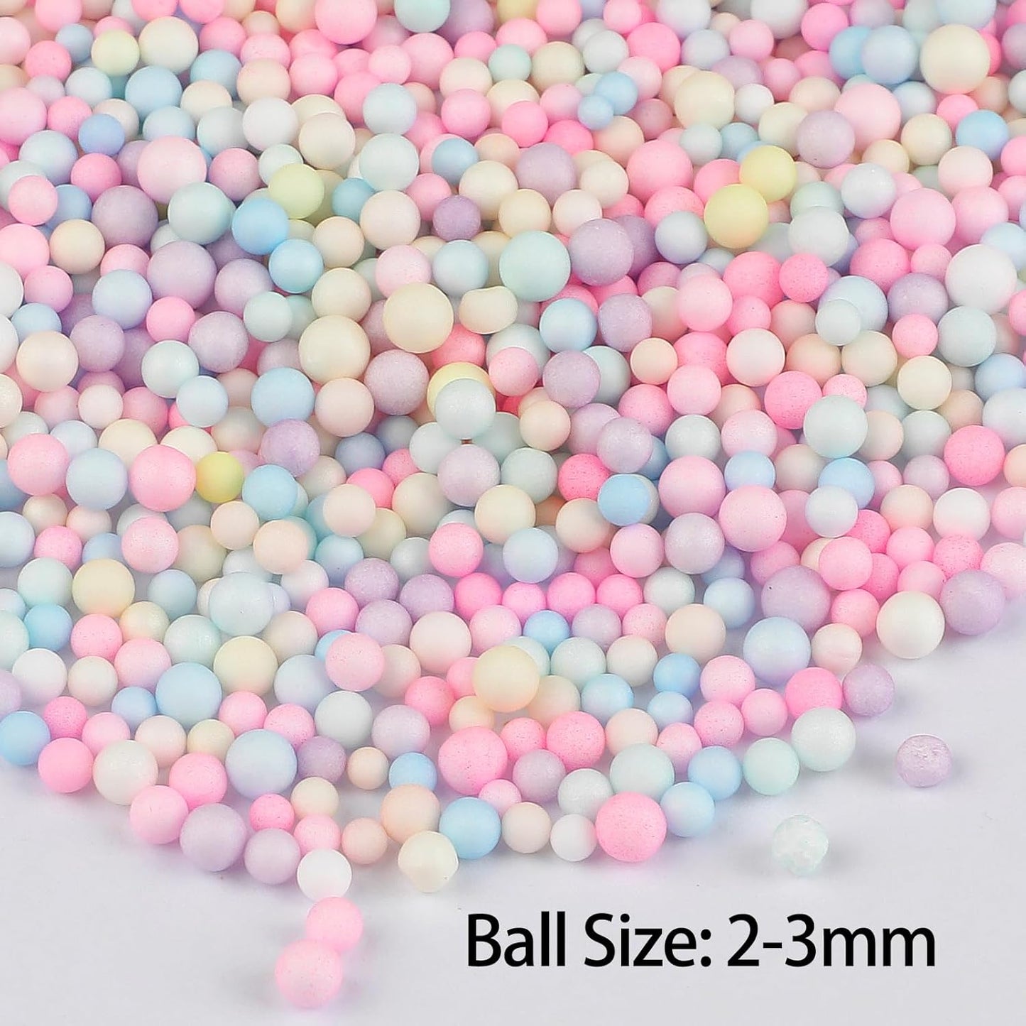 80000 Pieces Foam Balls Slime Supplies Colorful Foam Beads 2 - 3mm - Psykade