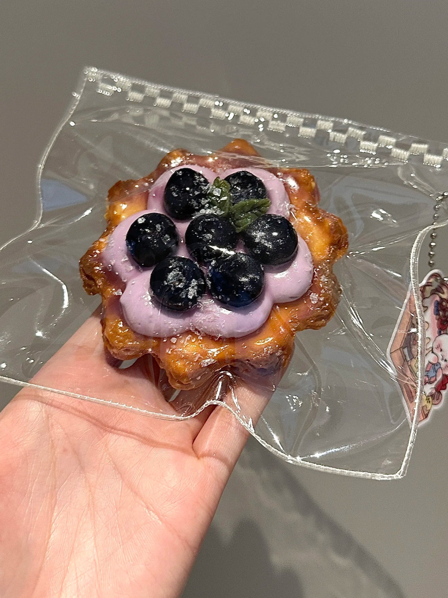 Fruit Pastry Tart Squishy Silicone Toy - Food - Themed with Mud - like Texture - Psykade