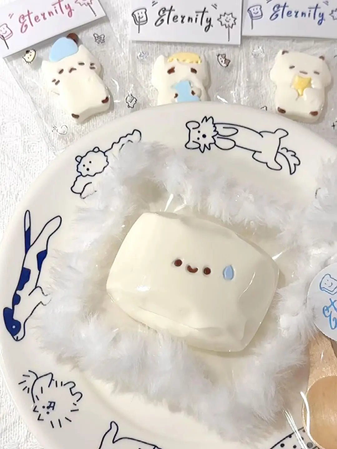 Speechless Little Steamed Bun Squishy (Food - Grade Silicone) - Psykade