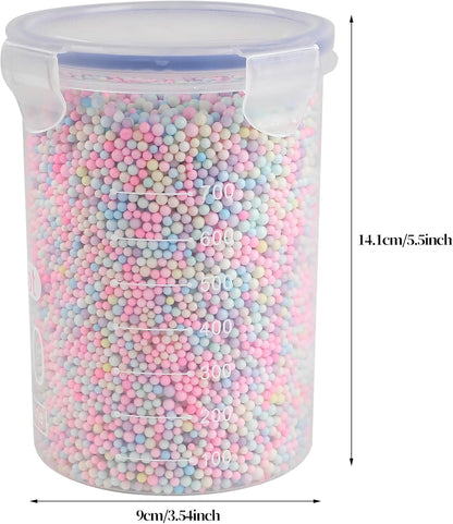 80000 Pieces Foam Balls Slime Supplies Colorful Foam Beads 2 - 3mm - Psykade