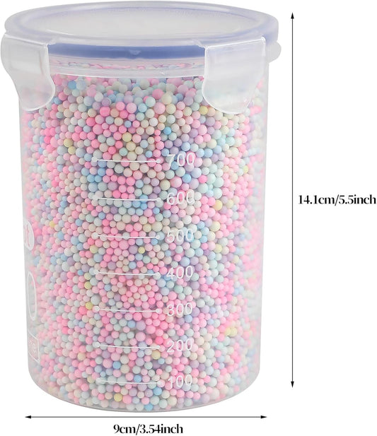 80000 Pieces Foam Balls Slime Supplies Colorful Foam Beads 2 - 3mm - Psykade