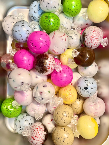 Colorful Surprise Squeeze Set - Handmade 4cm Squishy Stress Balls Random Blind Box (4 Balls per Box, Non - Repeating) - Psykade