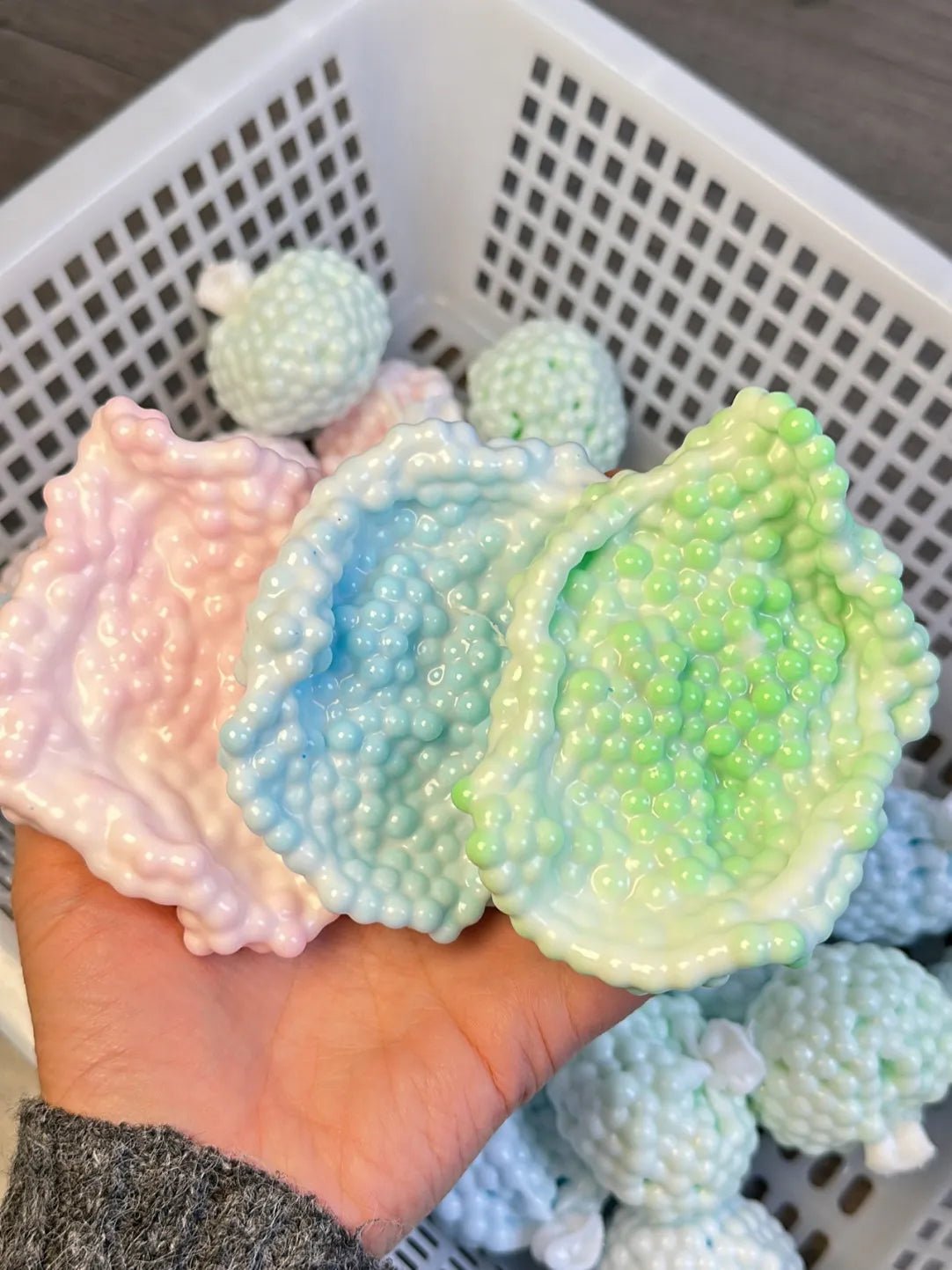 Creamy ASMR Soothing Balls - Handmade Stress - Relief Toys (Pack of 2) with Zip - Tie and Air - Pump Syringe Included - Psykade