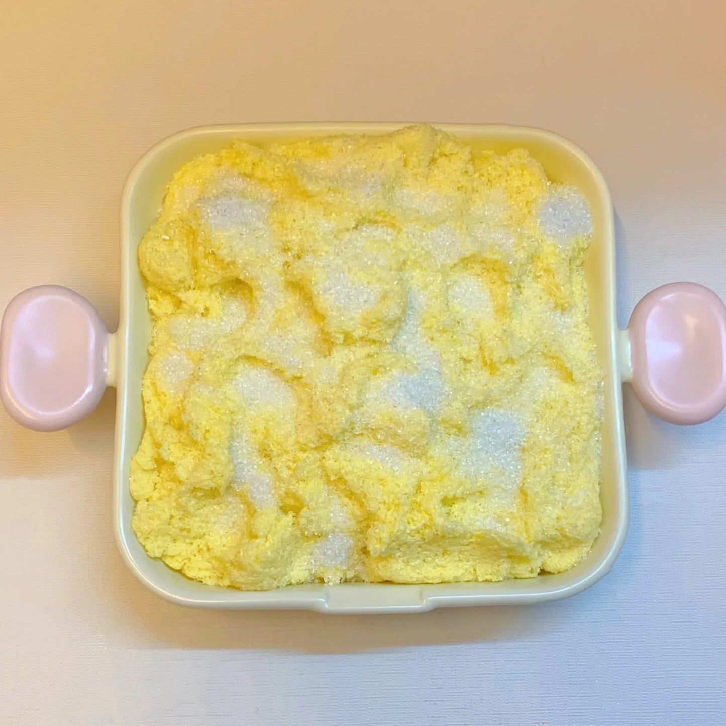 Mango Ice Dream Squeeze - Handmade 6cm Stress Ball with Full - Fill Pure Icy - Sand Texture (Weak Resistance, Moldable), Mango Ice Theme - Psykade