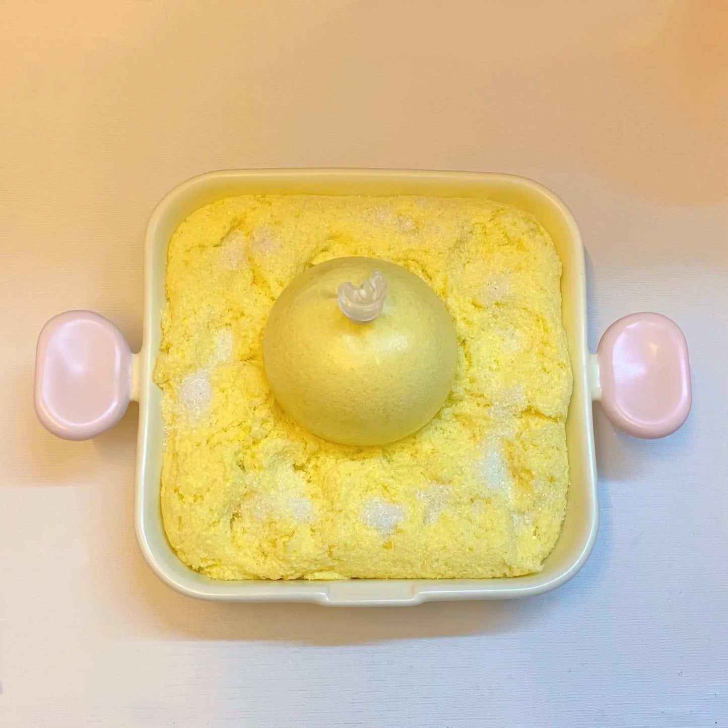 Mango Ice Dream Squeeze - Handmade 6cm Stress Ball with Full - Fill Pure Icy - Sand Texture (Weak Resistance, Moldable), Mango Ice Theme - Psykade