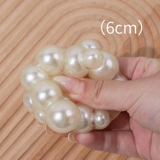 Pearl - Soft ASMR Squeeze - Handmade Stress - Relief Balls in 6cm (Pearl - like Texture), Ideal for Relaxation - Psykade