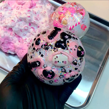 Pink Whimsy Dream Balls - Handmade 6cm Stress - Relieving Balls with Sweet - Cool Style, End - Ring Sealing - Psykade
