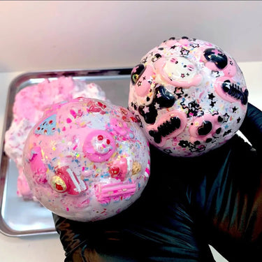 Pink Whimsy Dream Balls - Handmade 6cm Stress - Relieving Balls with Sweet - Cool Style, End - Ring Sealing - Psykade